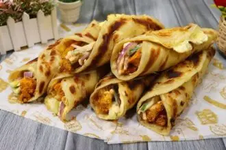 Egg & Cheese Paratha Roll